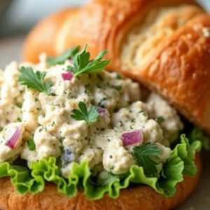 Chicken Salad Sandwich on Croissant Roll