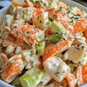 Crab shrimp and potato salad