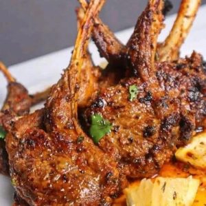 Oven baked lamb chops