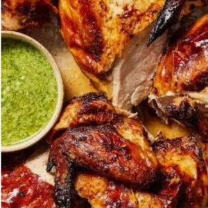 Roasted chicken parts