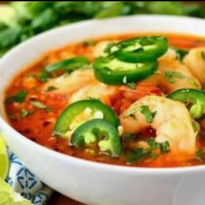 Mexican Soup (Shrimp or Chicken)