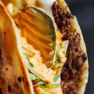 smash Mac taco burger