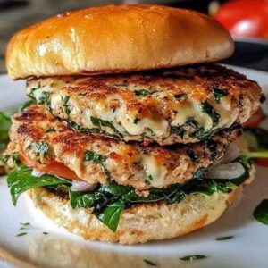 Spinach Chicken Burger